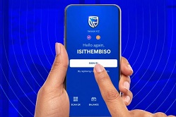 Tapping to sign in to Standard Bank: SA Bank Fees